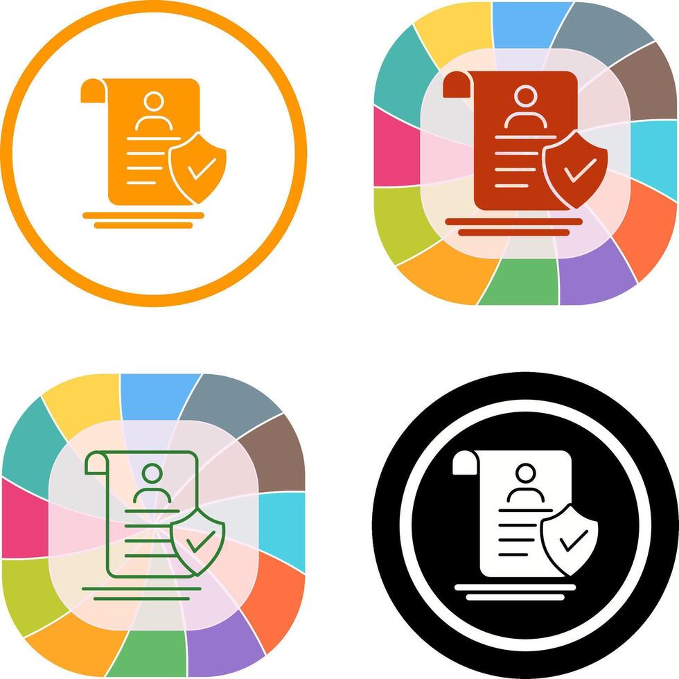 Verified Icon Design vector