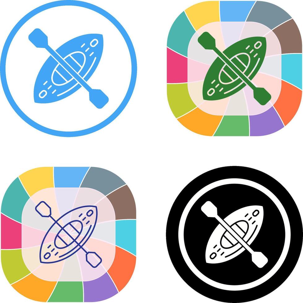 Kayak Icon Design vector
