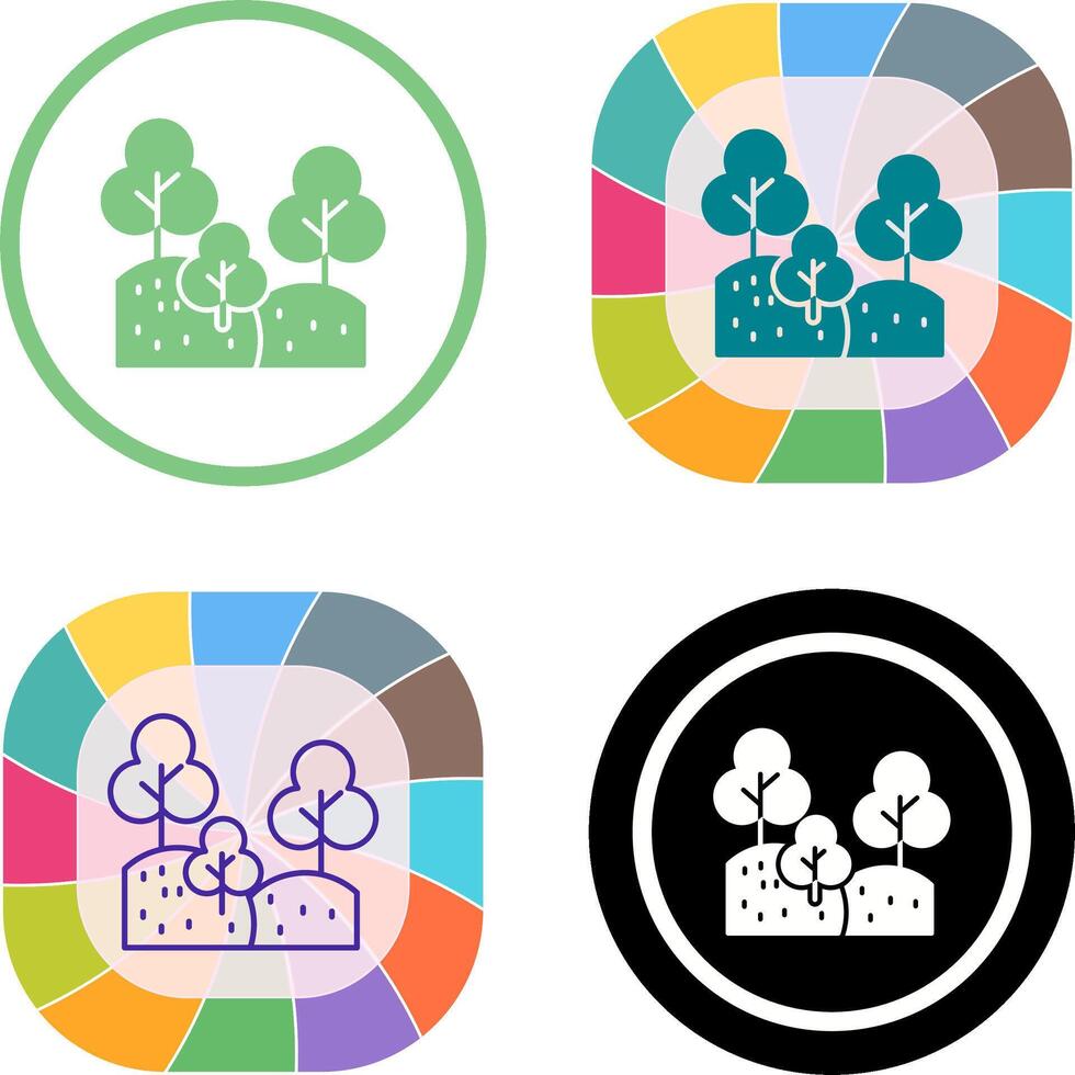 Forest Icon Design vector