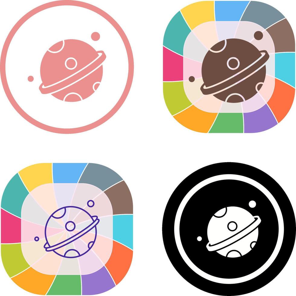 Planet Icon Design vector