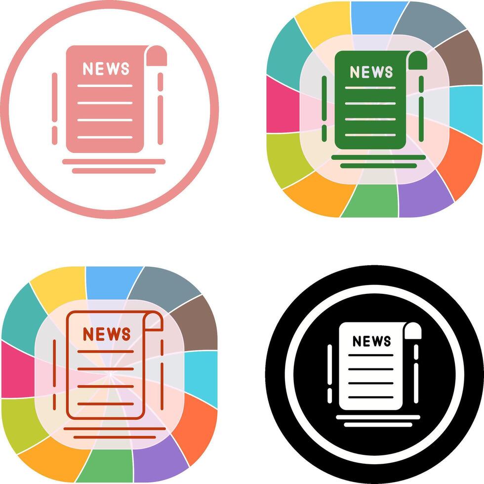 News Icon Design vector