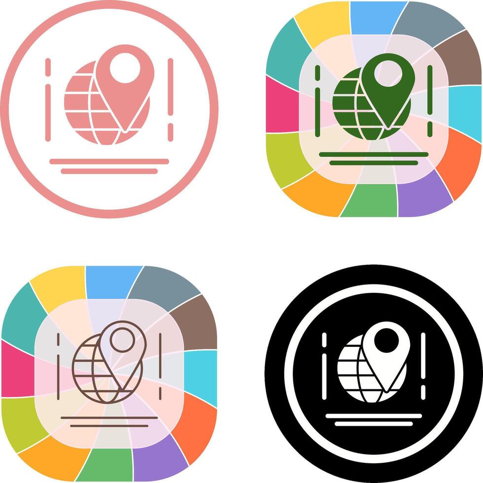 Map Icon Design vector