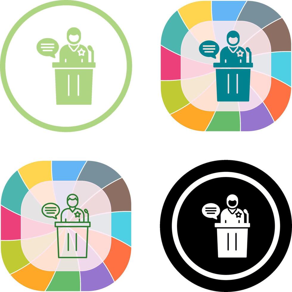 Debate Icon Design vector