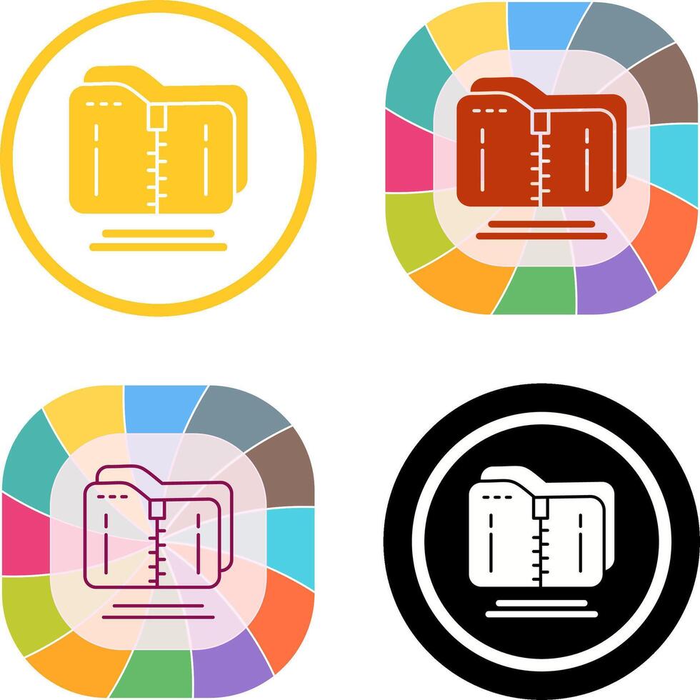 Compressed Icon Design vector