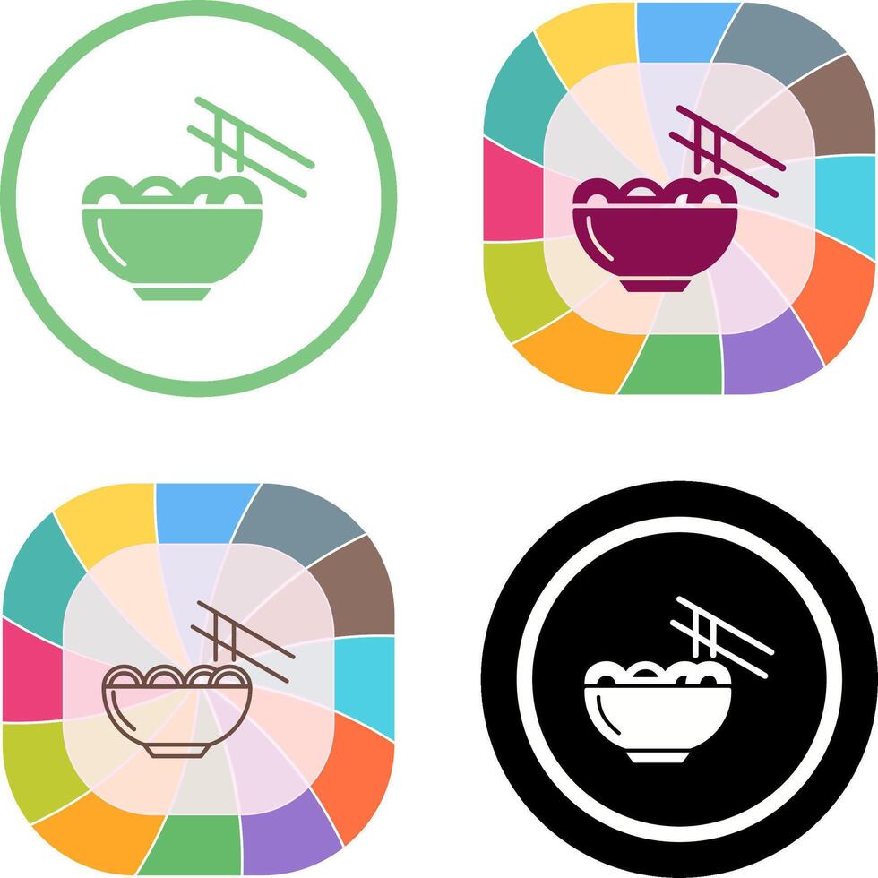 Chinese food Icon Design vector