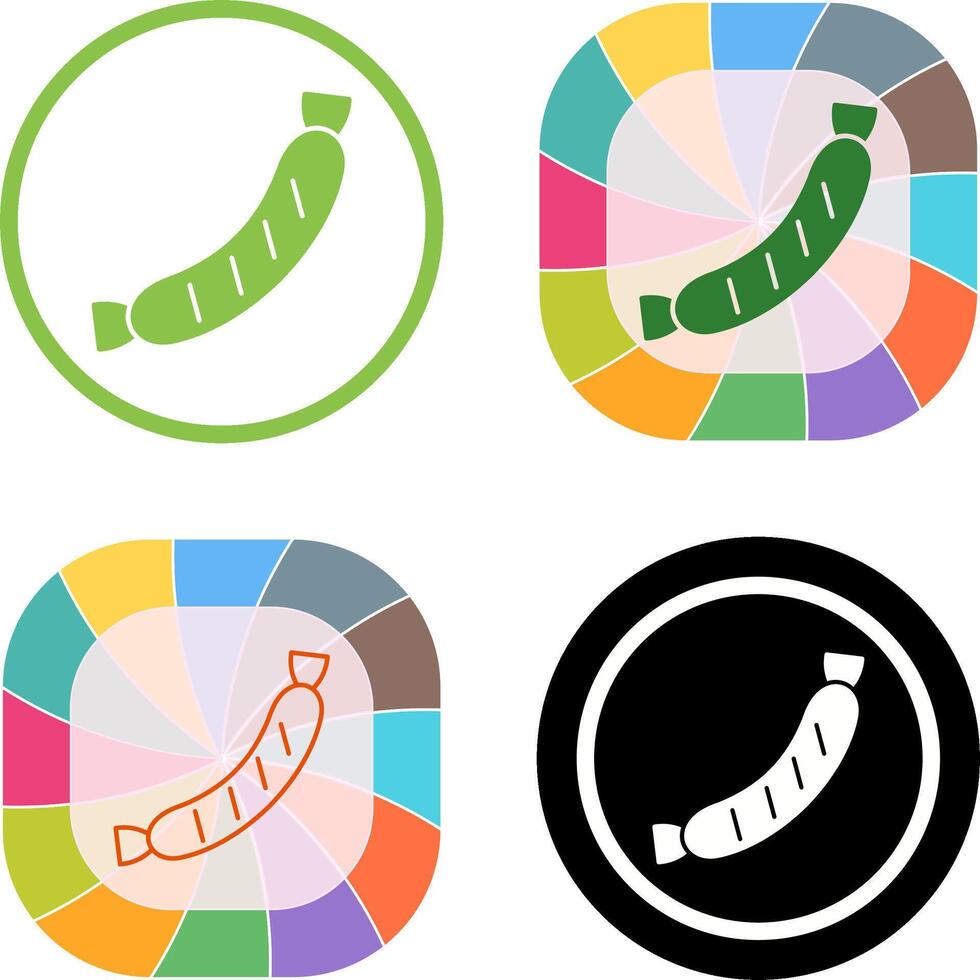 Sausage Icon Design vector