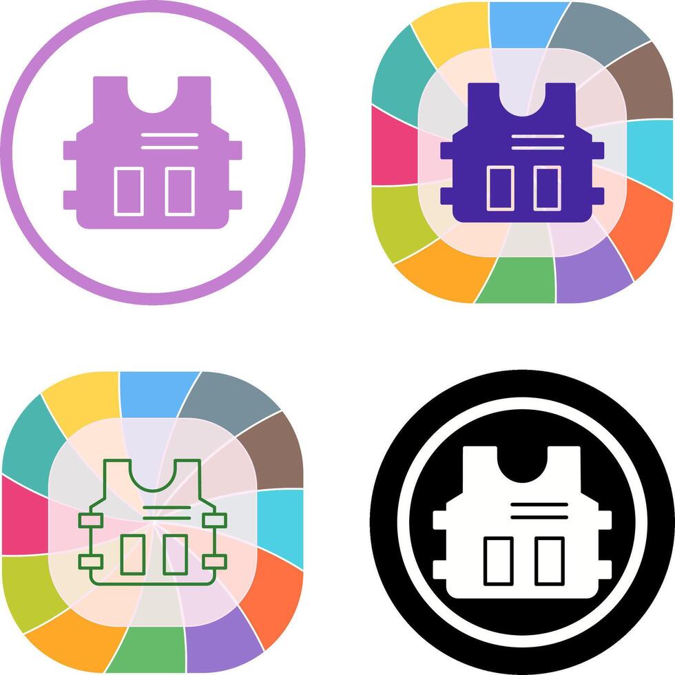 Police Vest Icon Design vector