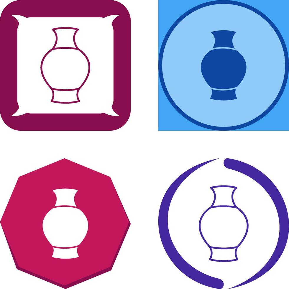 Antique Jar Icon Design vector