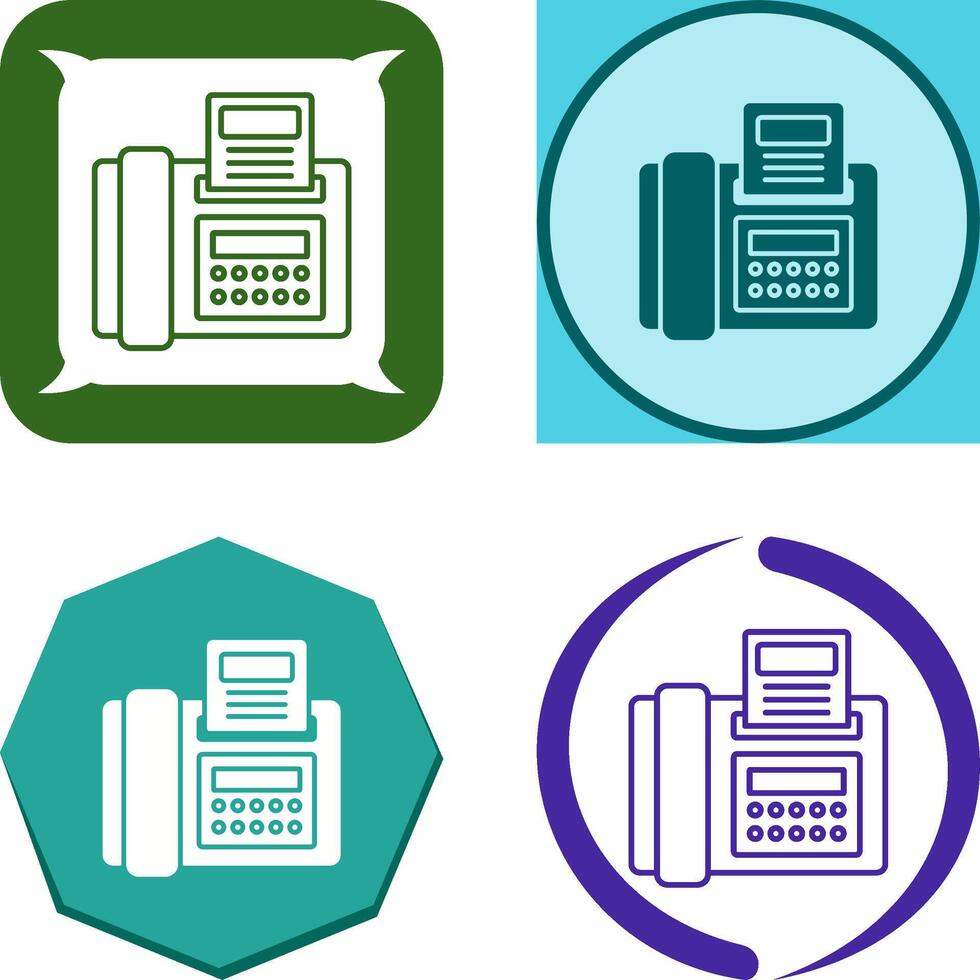 Fax Icon Design vector