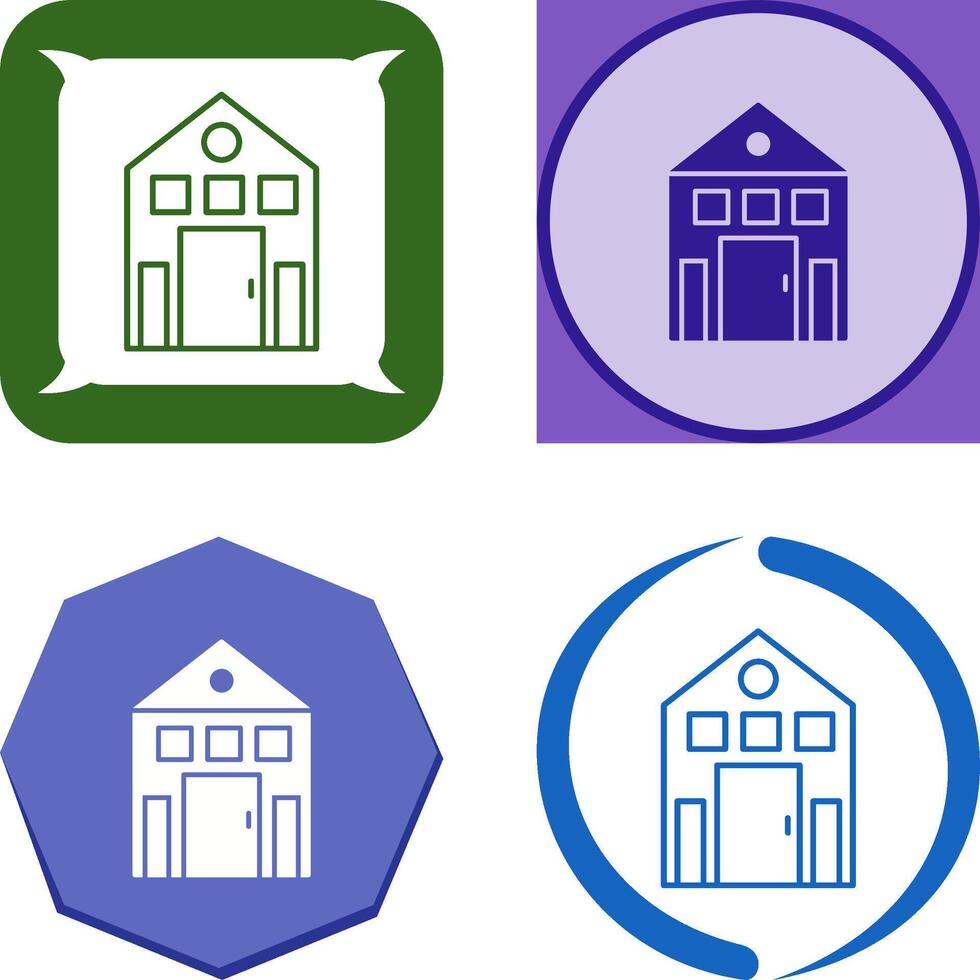 Building Icon Design vector