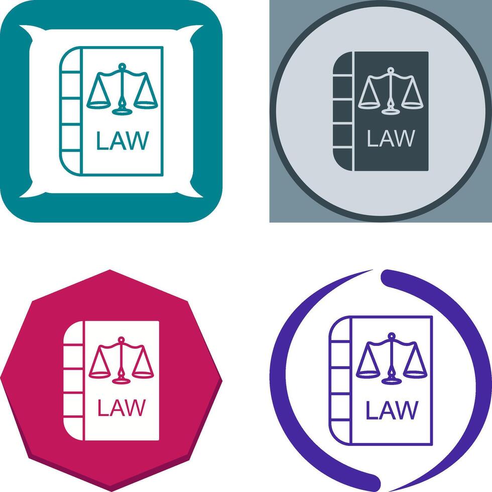 Law and Order Icon Design vector