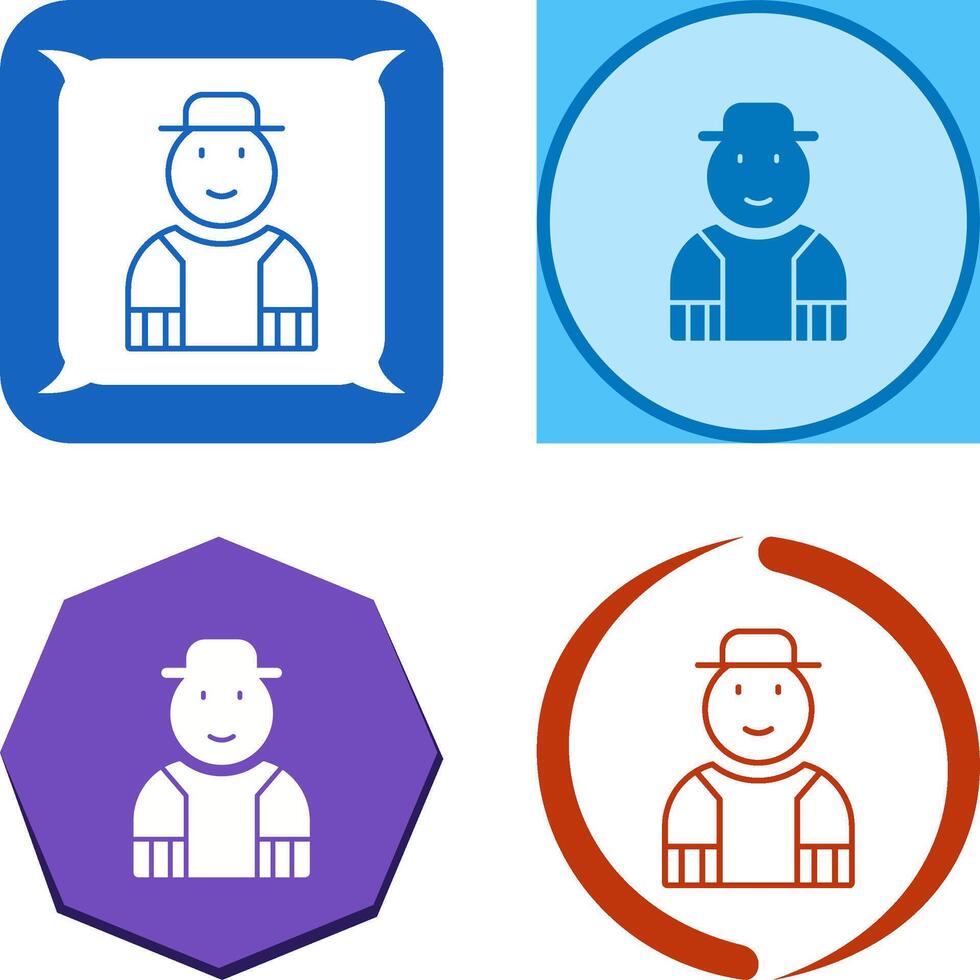 Gardener Icon Design vector