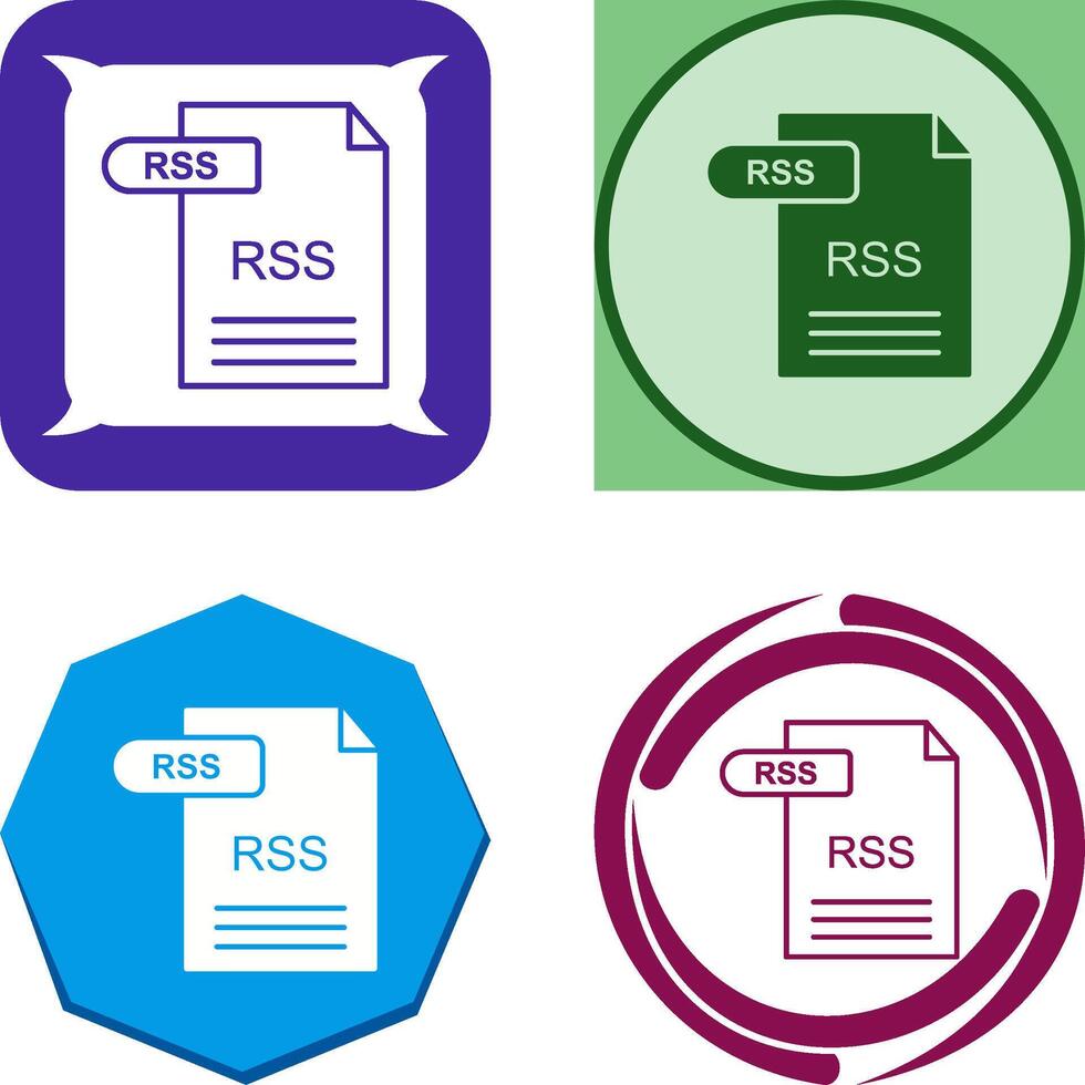 RSS Icon Design vector