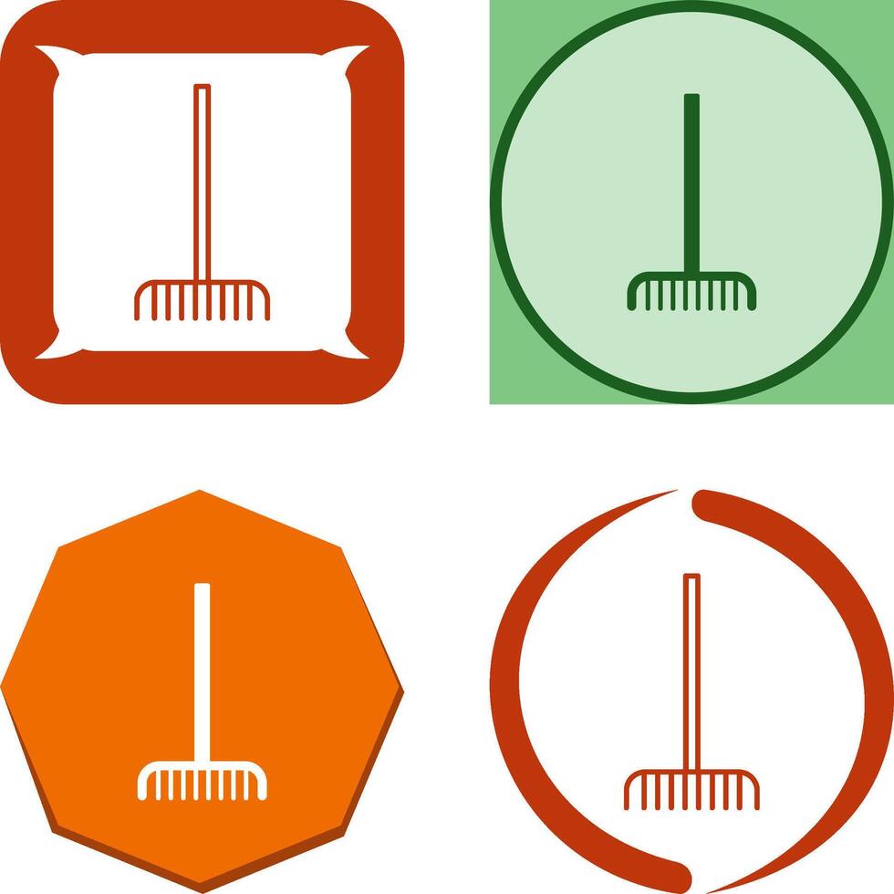 Fork picking Leaves Icon Design vector