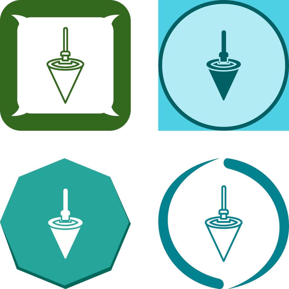 Plumb Bob Icon Design vector