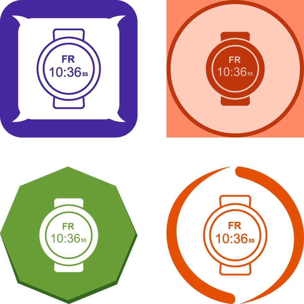 Sports Watch Icon Design vector