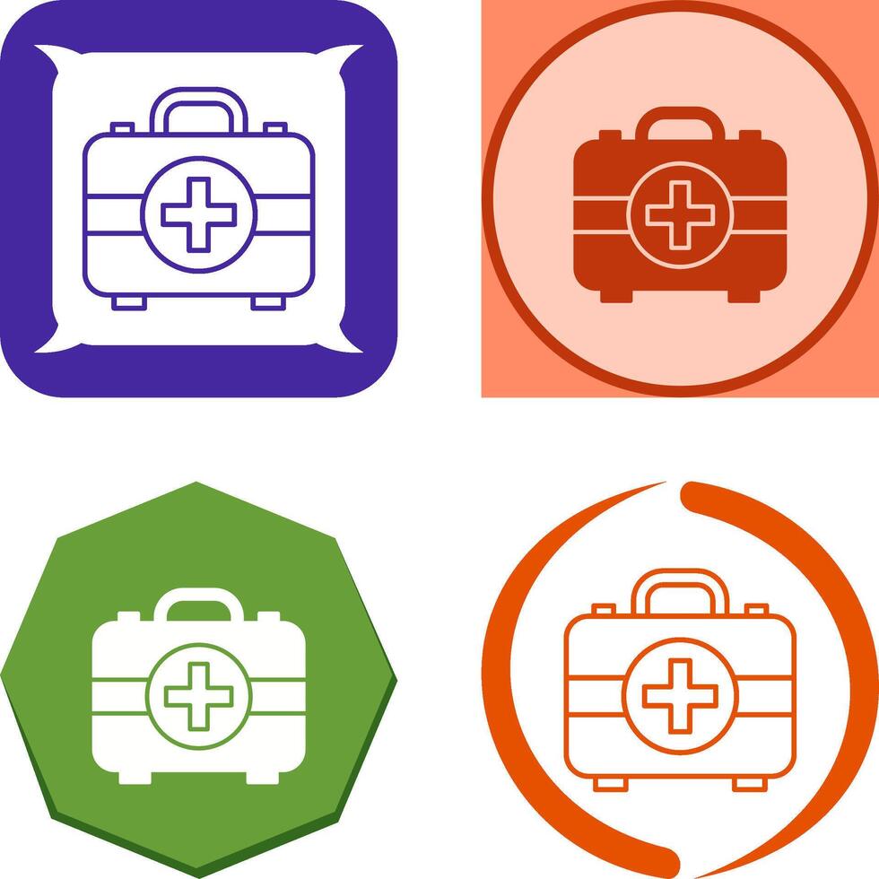 First Aid Kit Icon Design vector