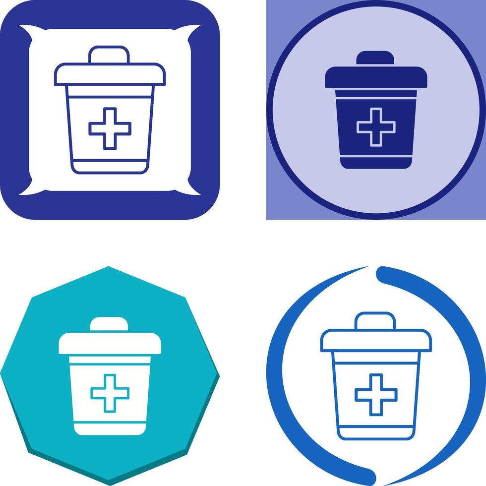Dustbin Icon Design vector