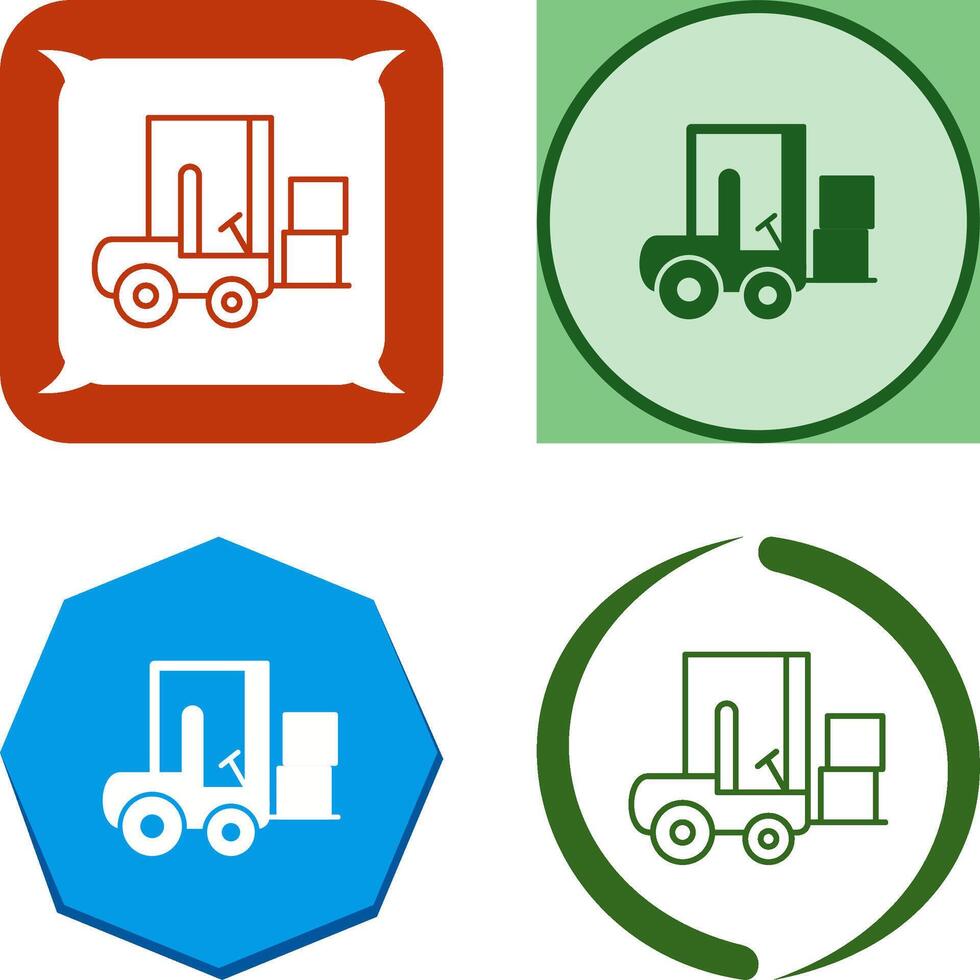 Forklifter Icon Design vector