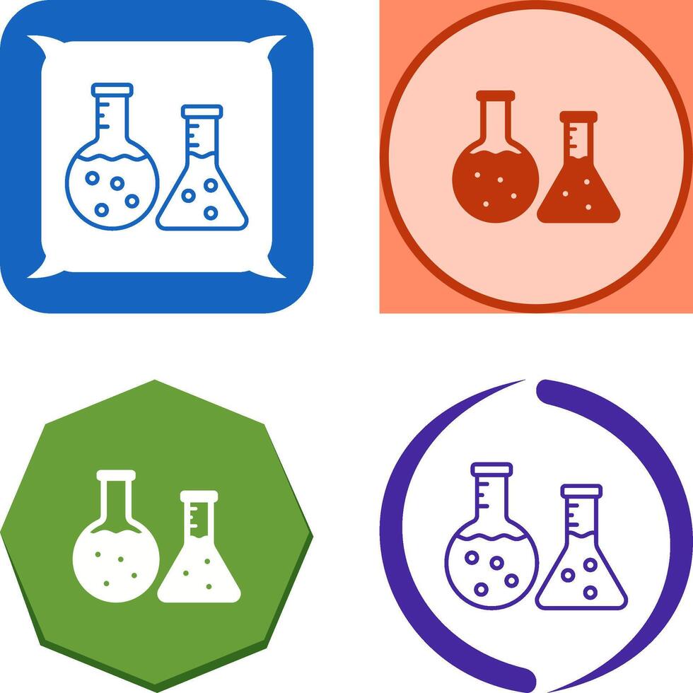 Flask Icon Design vector