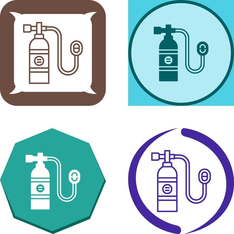 Oxygen Tank Icon Design vector