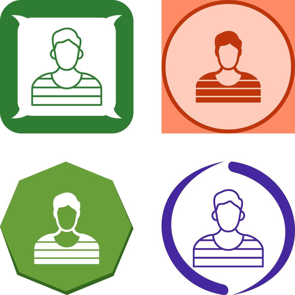 Prisioner Icon Design vector