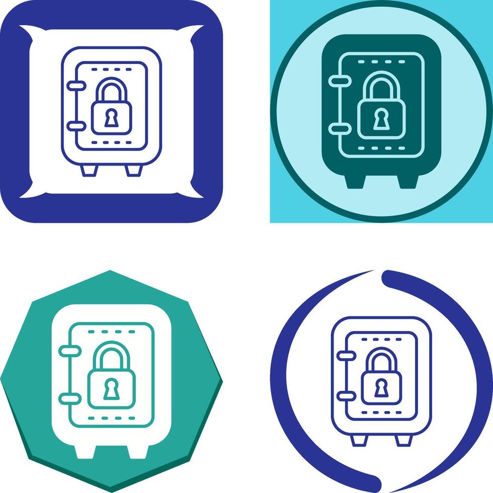 Safe Box Icon Design vector