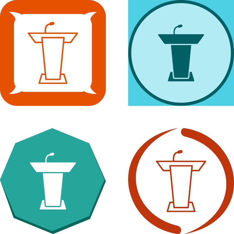Podium Icon Design vector
