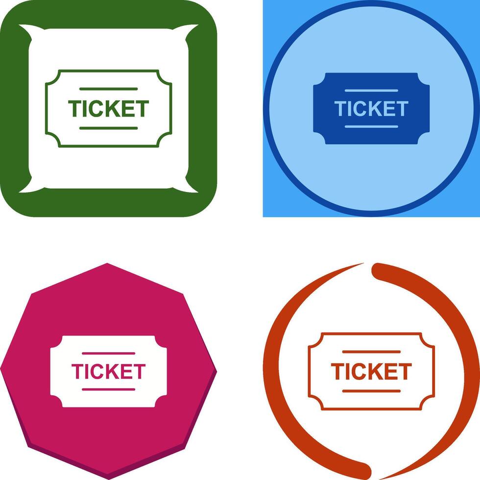 Tickets Icon Design vector