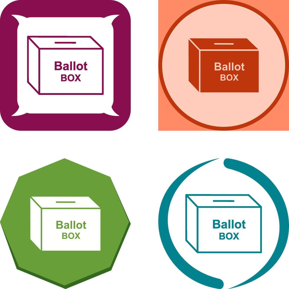Ballot Box Icon Design vector