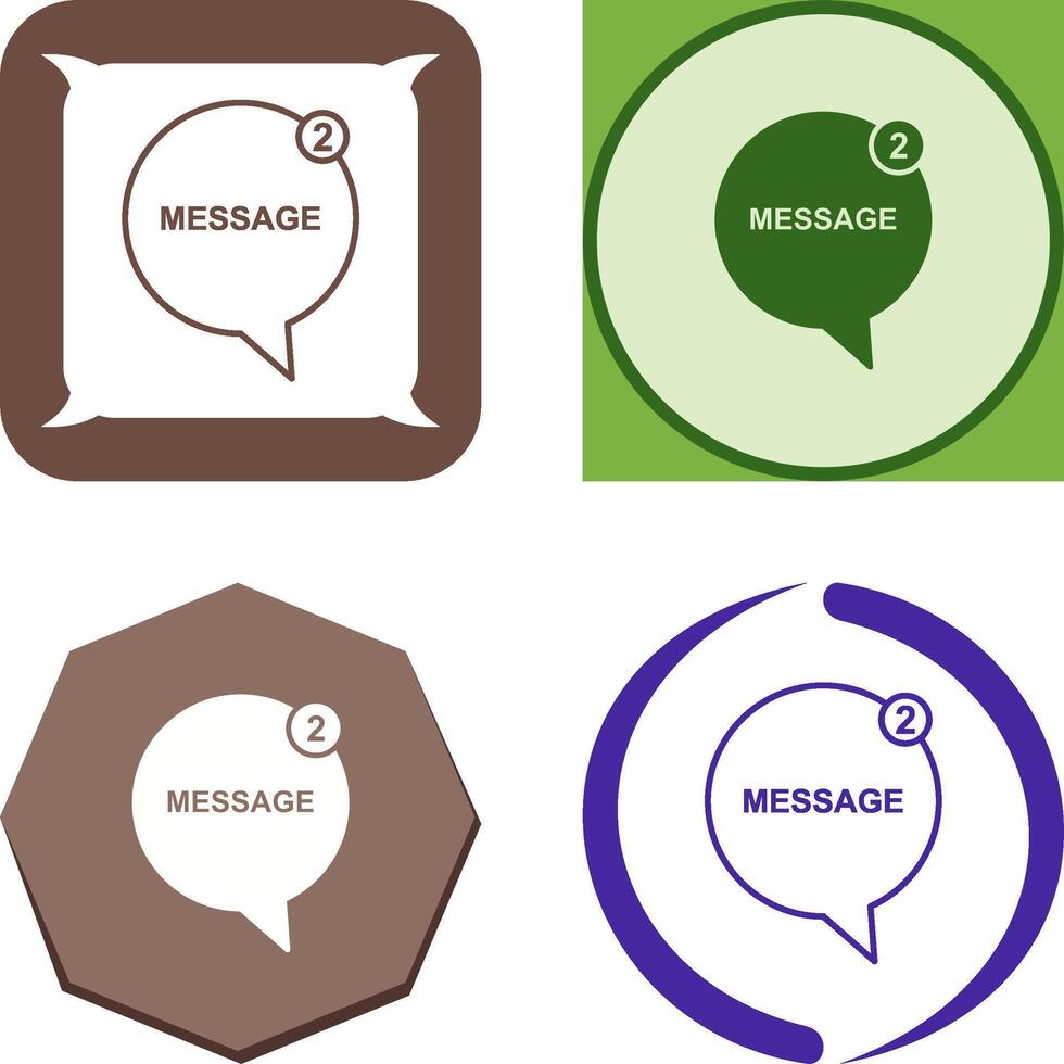 Message Bubbles Icon Design vector