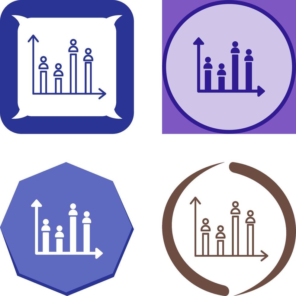 Candidate Graph Icon Design vector