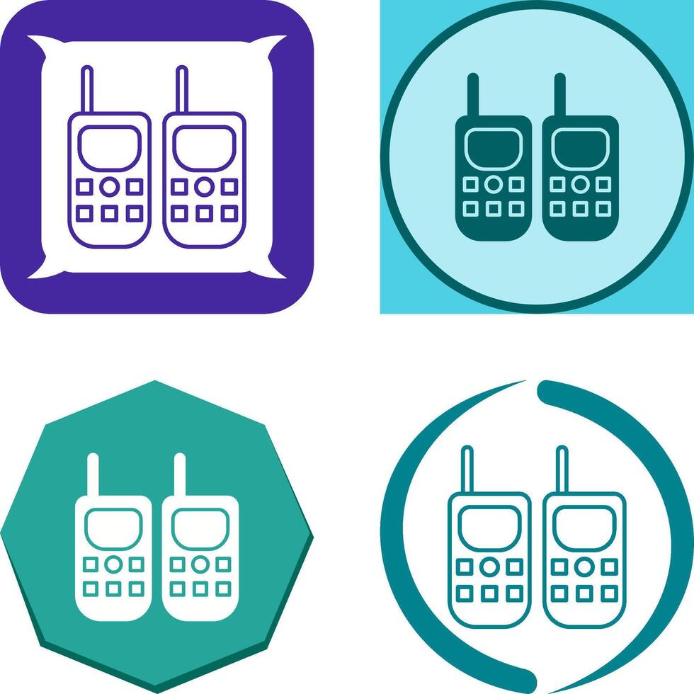 Walkie Talkie Icon Design vector