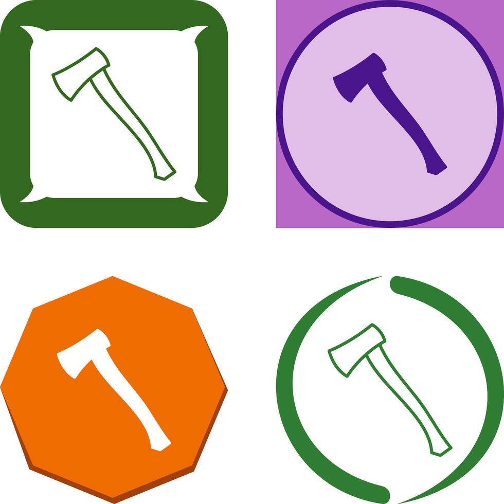 Wood Cutter Icon Design vector