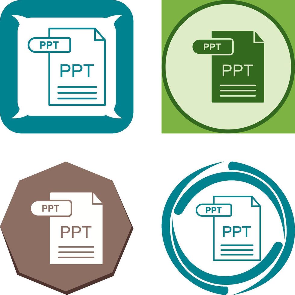 PPT Icon Design vector