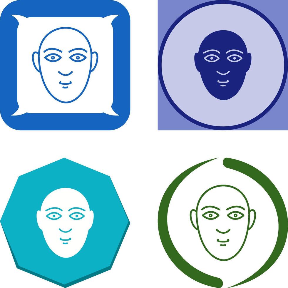 Human Face Icon Design vector