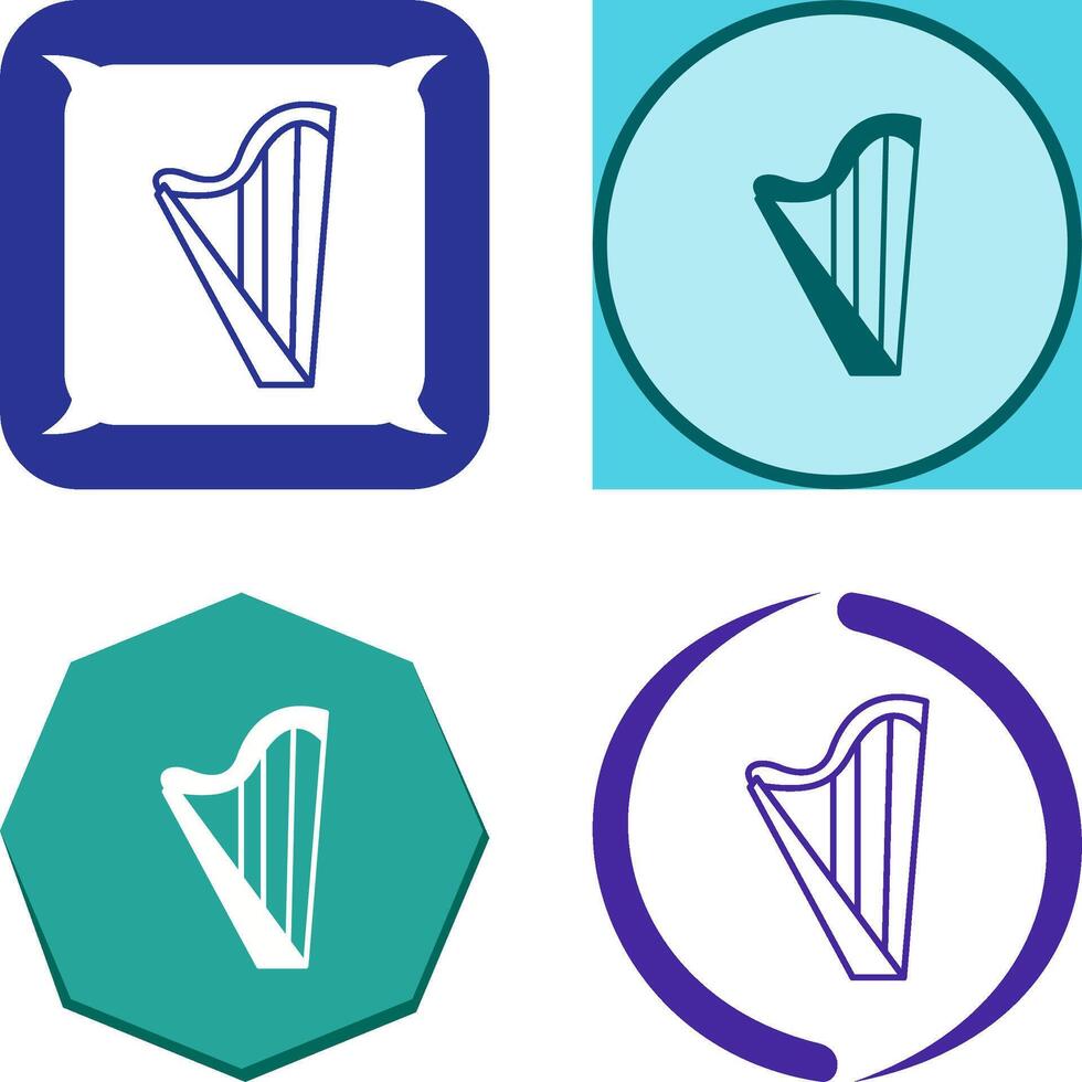 Harp Icon Design vector