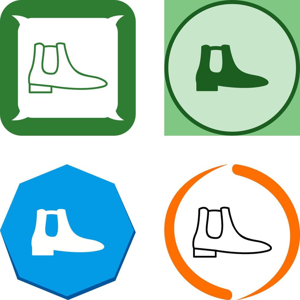 Men's Boots Icon Design vector