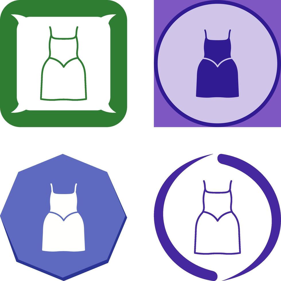 Party Dress Icon Design vector