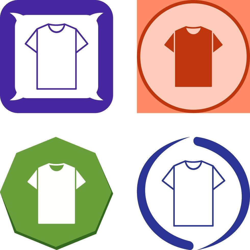 Plain T Shirt Icon Design vector