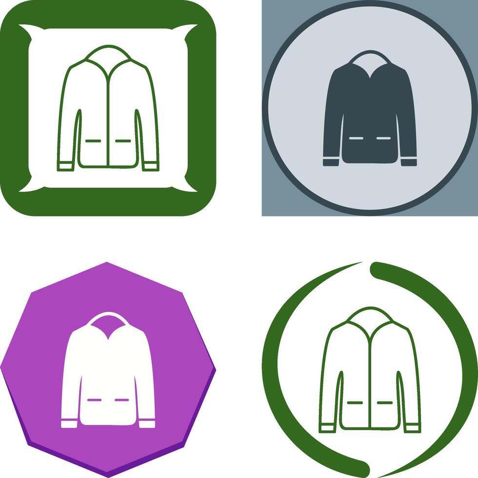Men's Jacket Icon Design vector