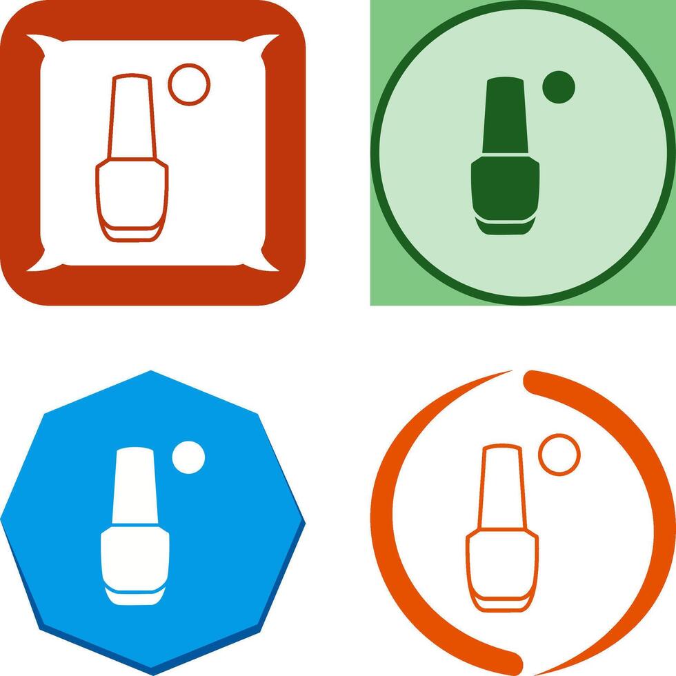 Nailpolish Icon Design vector