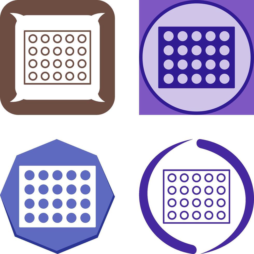 Colored Palette Icon Design vector