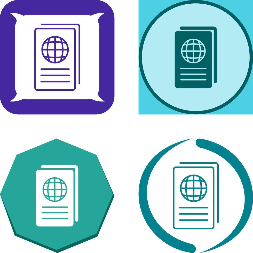 Global Report Icon Design vector