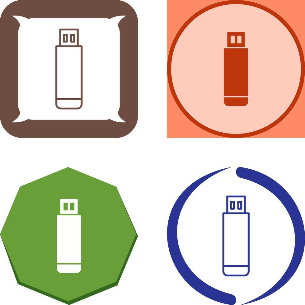 USB Drive Icon Design vector