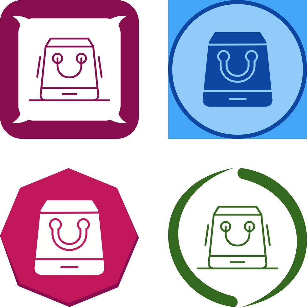 Shopping Bag Icon Design vector