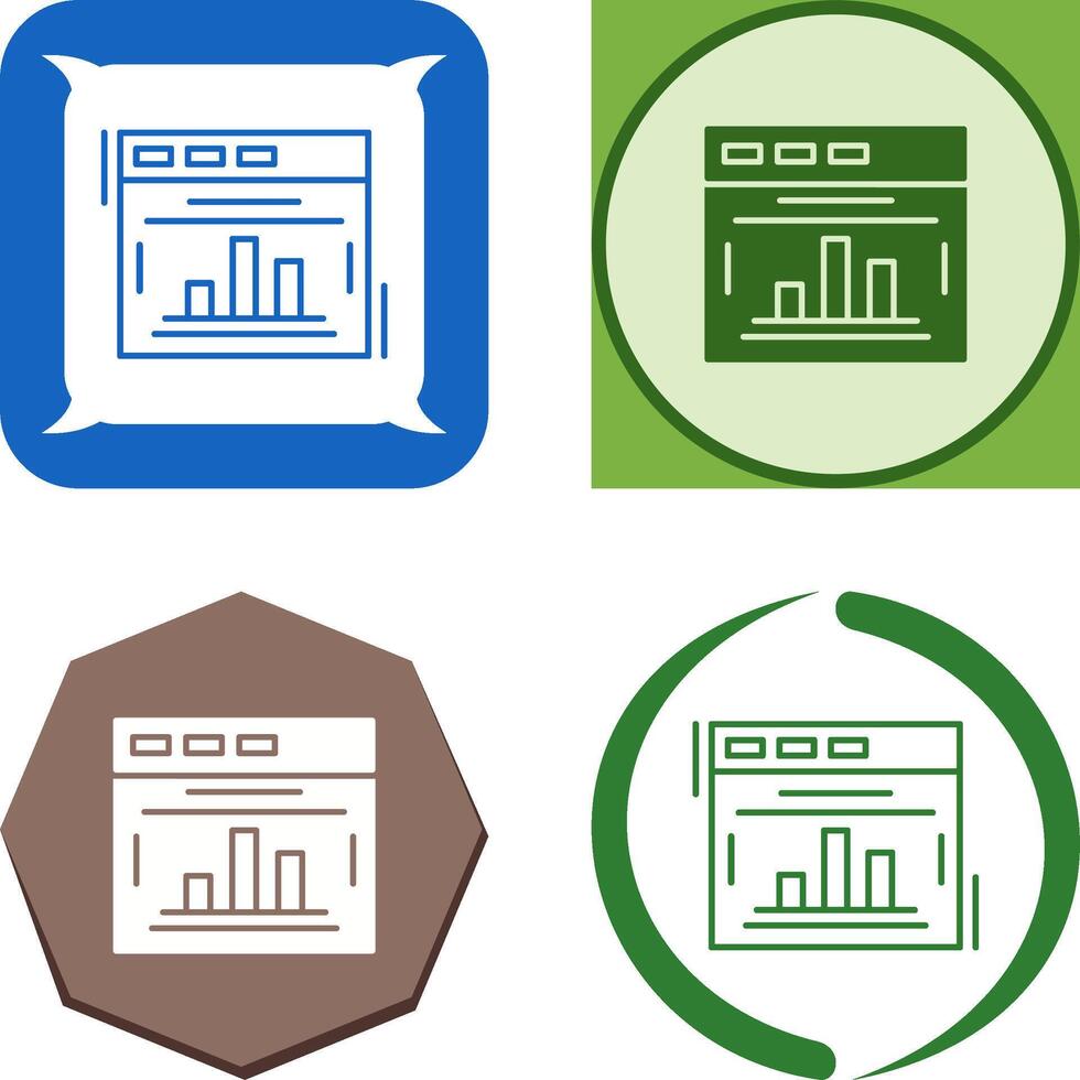 Statistics Icon Design vector