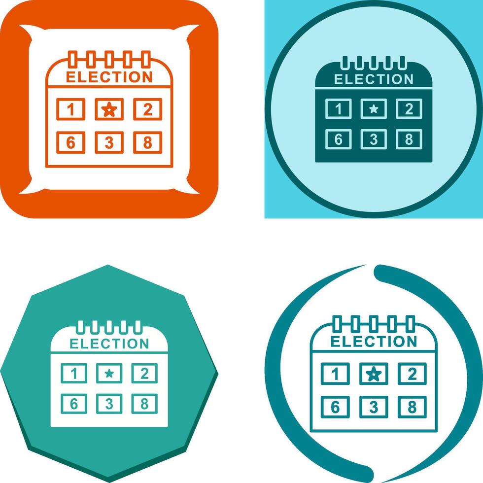 Election Day Icon Design vector