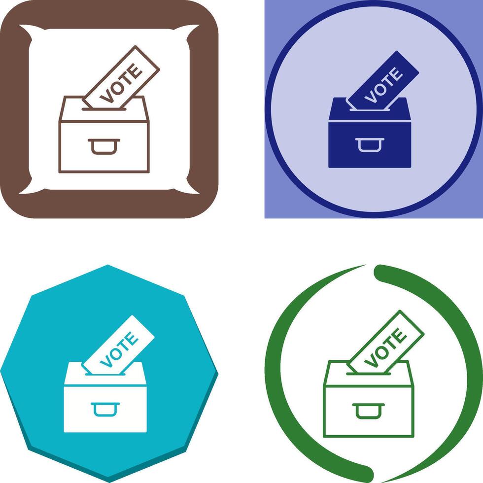 Casting Vote Icon Design vector