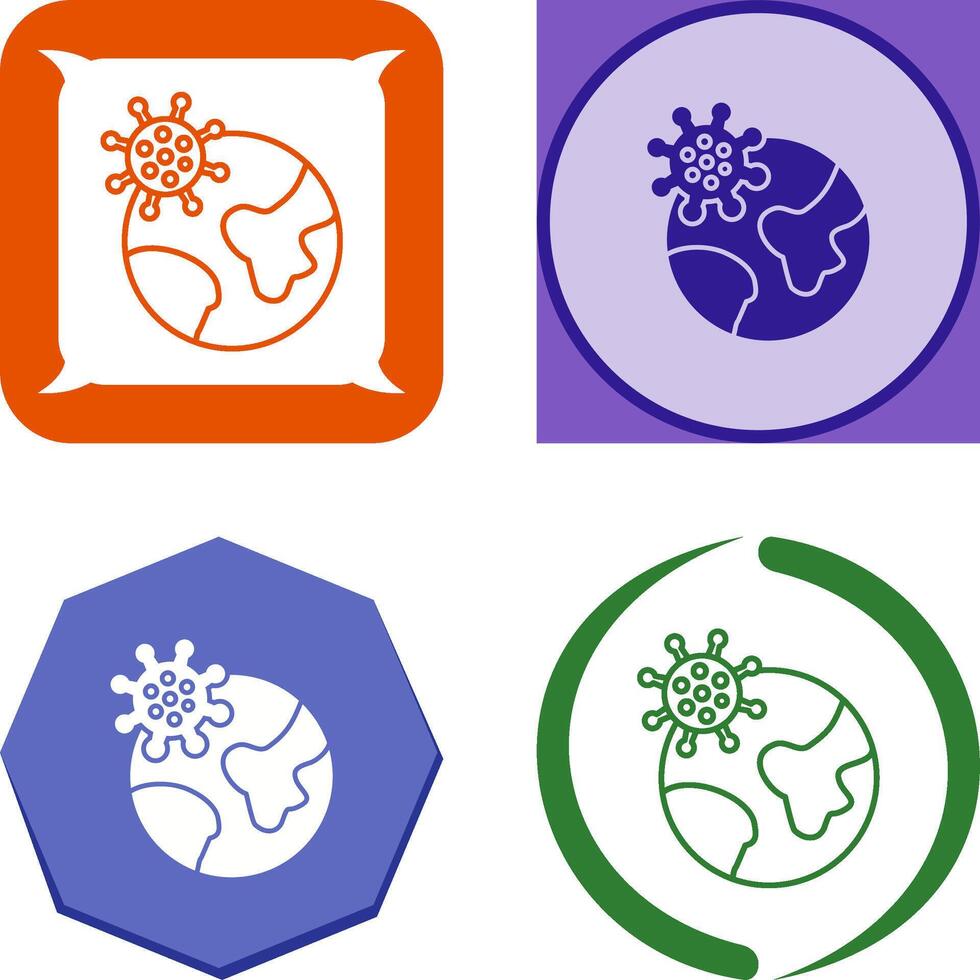 Pandemic Icon Design vector